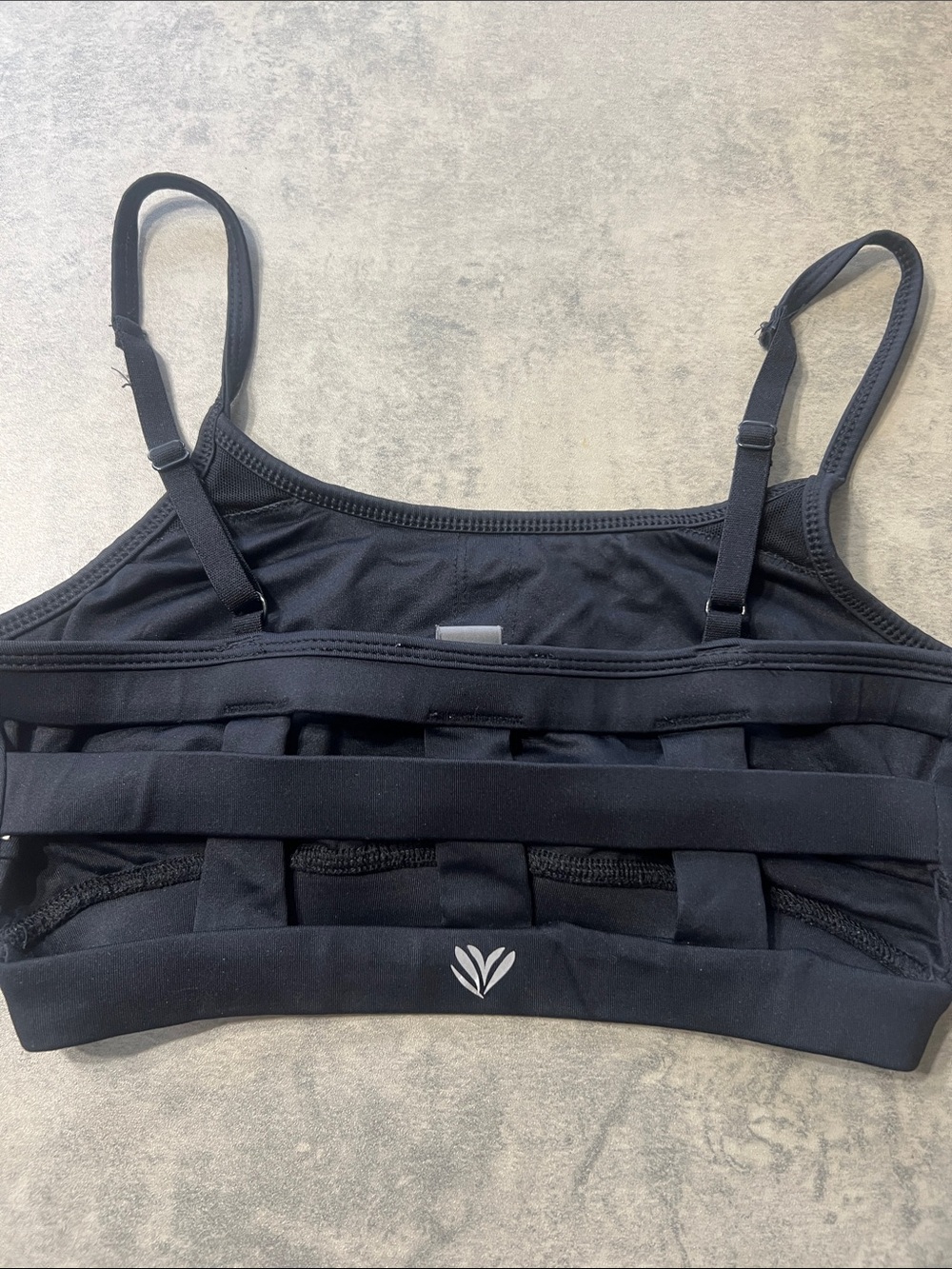 Forever 21 Black Strappy Sports Bra